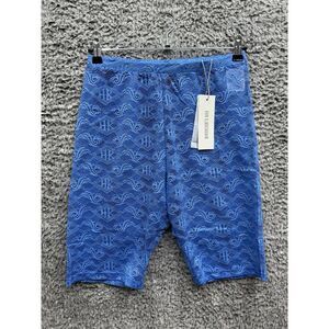 HAN KJOBENHAVN Lace Biker Shorts In Blue‎ M NWT $290